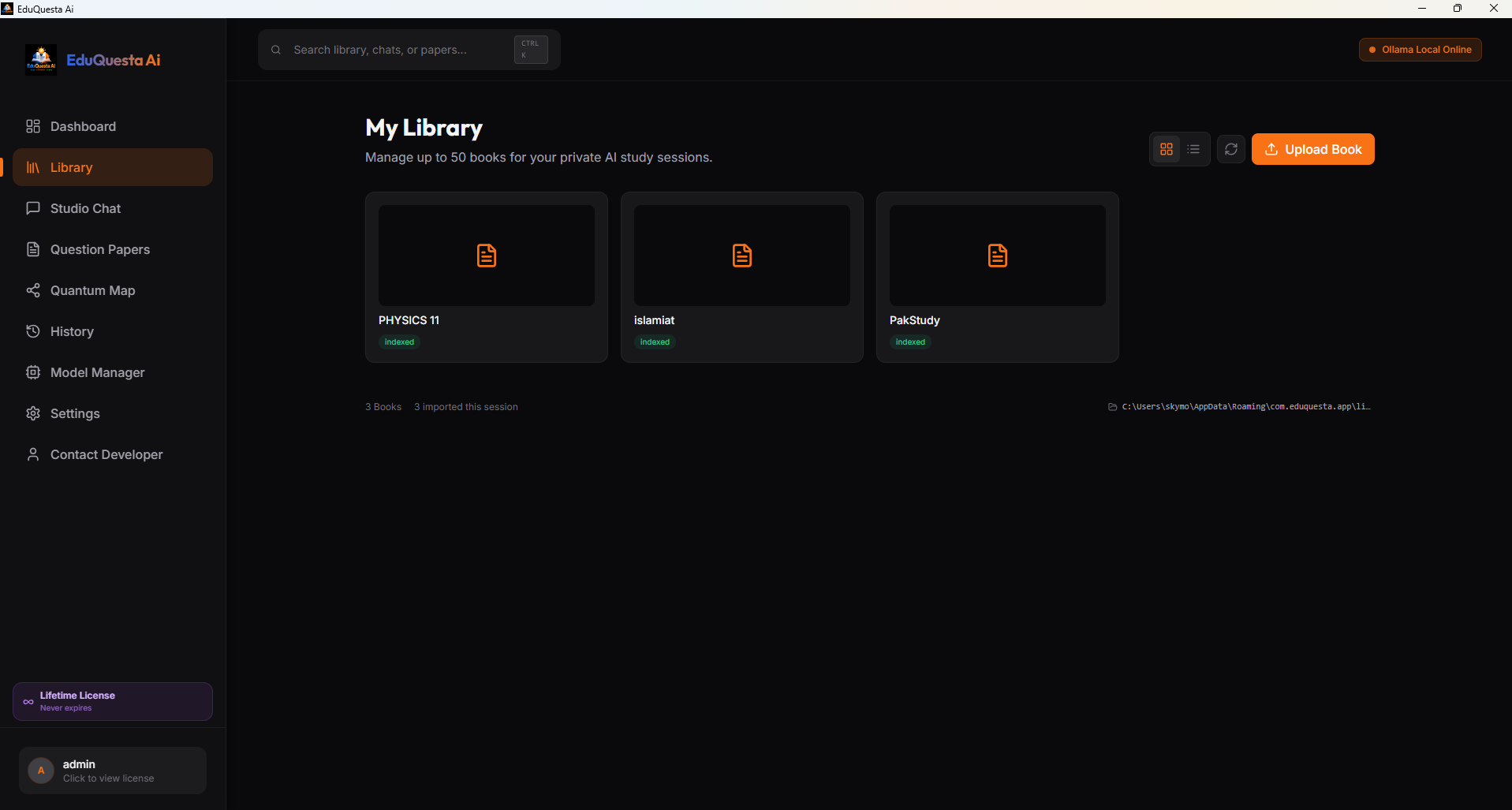 EduQuesta AI Library